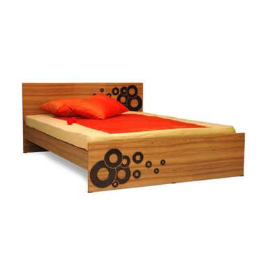  Double bed with oak  